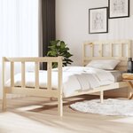 vidaXL Cadre de lit sans matelas bois massif