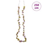 vidaXL Guirlandes de fleurs de Noël 6 Pièces violet clair 250 cm