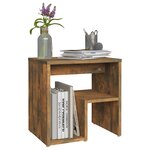 vidaXL Tables de chevet 2 Pièces Chêne fumé 40x30x40 cm Bois d'ingénierie