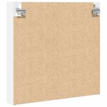 vidaXL Armoire à vitrine blanc 60x8 5x58 cm bois d'ingénierie