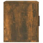 vidaXL Meuble TV Chêne fumé 100x35x40 cm Bois d'ingénierie