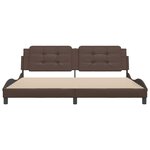 vidaXL Cadre de lit sans matelas marron 200x200 cm similicuir