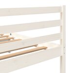 vidaXL Cadre de lit sans matelas blanc bois massif 200x200 cm