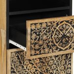 vidaXL Armoire de salle de bain 38x33x160 cm bois massif de manguier