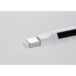 Stylo gomme mono zero pointe rectangulaire 2 5 x 5 mm métal noir tombow