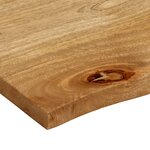 vidaXL Dessus de table à bord vivant 80x60x2 5 cm bois massif manguier