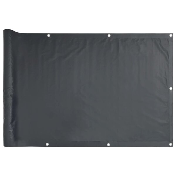 vidaXL Écran de balcon Anthracite 75x300 cm Tissu Oxford