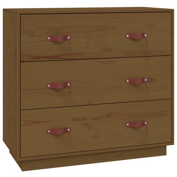 vidaXL Buffet Marron miel 80x40x75 cm Bois massif de pin