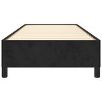 vidaXL Cadre de lit sans matelas noir 90x200 cm velours