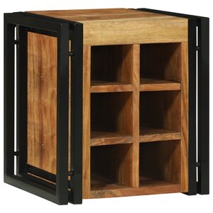 vidaXL Rangement à vin 34.5x35x39 cm Bois massif d'acacia