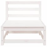 vidaXL Canapés de jardin sans accoudoirs 2 Pièces blanc bois pin massif
