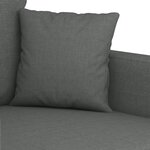 vidaXL Ensemble de canapés 2 Pièces avec coussins Gris foncé Tissu