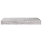 vidaXL Étagères murales flottantes 4 Pièces gris béton 40x23x3 8 cm MDF