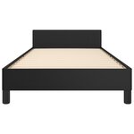 vidaXL Cadre de lit sans matelas noir 100x200 cm similicuir