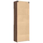 vidaXL Armoire de rangement chêne brun 80x42 5x225cm bois d'ingénierie