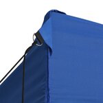 vidaXL Tente pliable avec 4 parois latérales 3 x 4 5 m Bleu