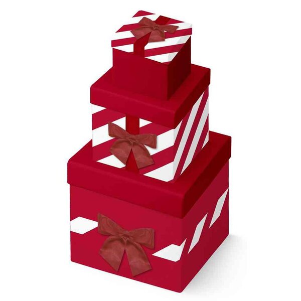 Set de boîtes cadeaux 'cadeau'  3 pièces x 5 clairefontaine