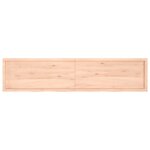 vidaXL Dessus de table 220x50x(2-4) cm bois de chêne massif non traité