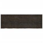 vidaXL Dessus de table marron foncé bois chêne massif traité