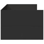 vidaXL Lit de jour avec tiroirs sans matelas noir 90x200 cm
