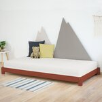 Lit enfant TEENY 80 x 160 rouge brique