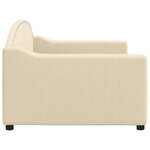 vidaXL Lit de repos crème 90x200 cm tissu