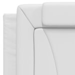 vidaXL Cadre de lit sans matelas blanc 100x200 cm similicuir