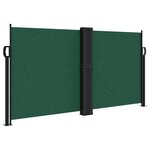 vidaXL Auvent latéral rétractable vert foncé 120x1000 cm