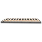vidaXL Cadre de lit Gris 150x200 cm Bois de pin massif Très grand