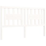 vidaXL Cadre de lit sans matelas blanc 160x200 cm bois massif