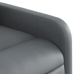 vidaXL Fauteuil inclinable Gris Similicuir