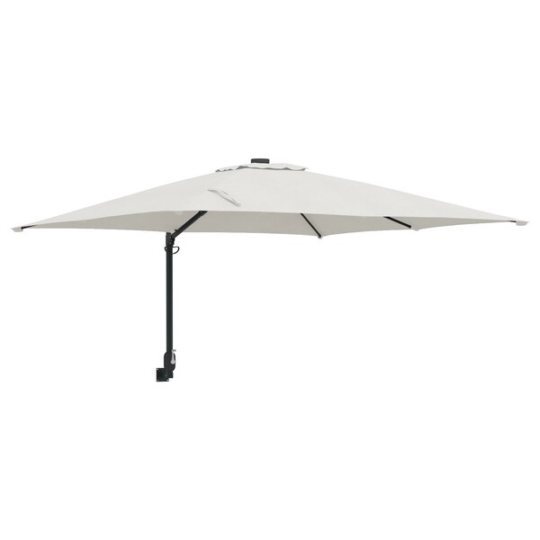vidaXL Parasol de Patio Sable Polyester  Aluminium Grand Pliable
