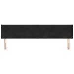 vidaXL Tête de lit Design Blocs de Diamant Noir 200 cm Velours