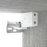 vidaXL Meuble TV mural Sonoma gris 80x34 5x40 cm