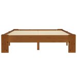 vidaXL Cadre de lit sans matelas marron clair pin massif 120x200 cm
