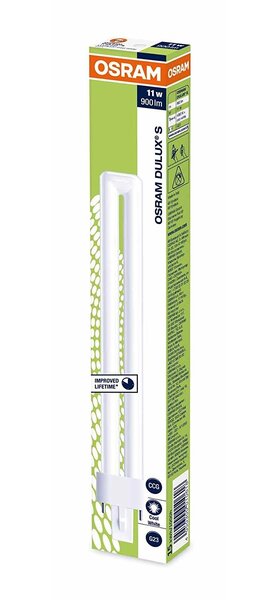 Lampe fluocompacte DULUX S 11 Watt Culot G23 - 900 lumen OSRAM