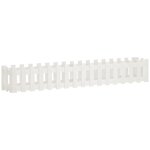 vidaXL Lit surélevé de jardin design de clôture 200x30x30cm pin massif