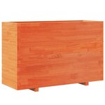 vidaXL Jardinière cire marron 110x40x72 5 cm bois de pin massif