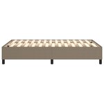 vidaXL Cadre de lit Taupe 120x200 cm Tissu