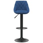 vidaXL Tabourets de bar lot de 2 bleu velours