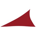 vidaXL Voile de parasol Tissu Oxford triangulaire 3x4x5 m Rouge
