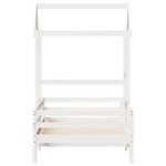 vidaXL Cadre de lit avec toit sans matelas blanc 100x200 cm