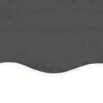 vidaXL Tissu de remplacement pour auvent Anthracite 4 5x3 5 m