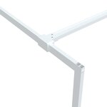 vidaXL Paroi de douche Blanc 115x195 cm Verre ESG transparent