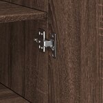 vidaXL Buffet haut chêne marron 45x42 5x185 cm bois d'ingénierie