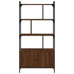 vidaXL Bibliothèque avec portes chêne marron 76 5x30x154 5 cm
