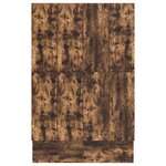 vidaXL Cadre de lit de rangement Chêne fumé 135x190 cm