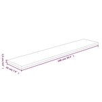 vidaXL Panneau d'étagère 100x20x1 5 cm Bois de chêne massif non traité