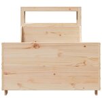 vidaXL Cadre de lit sans matelas 90x200 cm bois de pin massif