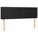 vidaXL Têtes de lit 2 Pièces Noir 72x5x78/88 cm Similicuir